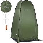 Tente de douche pliable pop - up automatique instantan�e cabinet de changement camping polyester vert ...