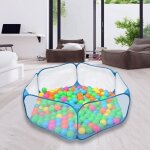 Tente enfant tente � balles piscine de balles hexagone pliant rose vie