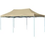 Tente pliable 3 x 6 m blanc cr�me