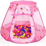 Tente princesse pop - up 115�90 cm, piscine balles, sac transport, jeux int�rieur / ext�rieur / jardin, ...