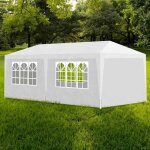 Tente de rception 3 x 6 m blanc