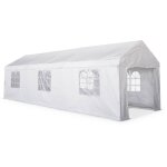 Tente de r�ception - burdigala 3x9m - blanc. connecteurs m�tal. tente de jardin id�ale pour r�ception ...
