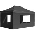 Vidaxl - tente de rception pliable  parois aluminium 4, 5x3m anthracite