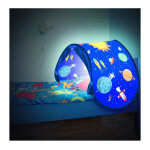 Tente sleep fun - venteo - tente de lit enfant - modle bleu plantes en ftes - accessoire chambre pour ...