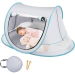 Tente solaire b�b� de plage pour b�b�, toile anti sable ext�rieur pare