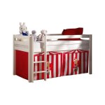 Tente textile pour lit 'pino cirque' rouge Tente textile pour lit 'pino cirque' rouge