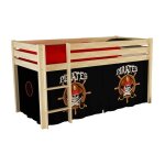 Tente textile pour lit 'pino pirates ii' noir