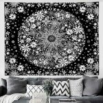 Tenture murale de tapisserie, tapisseries, tenture murale indienne hippie boho mandala, d�coration de ...