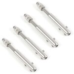 Terminal pour cble mtallique terminal  vis pour cble mtallique 4 mm - 4 pices et cl en l - tendeur ...