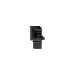 Terminal horizontal pour po�le � granul�s �80mm acier �maill� vitrifi� �maill� noir exojo pvterha080