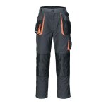 Terratrendjob - pantalon pour hommes taille 48 gris fonc� / noir / orange 65 % pes / 35 % coton