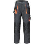 Terratrendjob - pantalon pour hommes taille 48 gris fonc� / noir / orange 65 % pes / 35 % coton