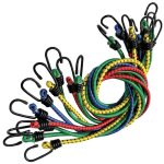 Terre jardin ? lot de 10 sandows �lastiques 80 cm avec crochets ? pour fixation s�curis�e ? �paisseur ...