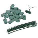 Lot de 20 clips de fixation rapide en polythylne pour brise - vue, canisses et crans de jardin