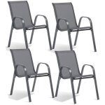 Lot de 4 chaises de jardin terre jardin - textil�ne