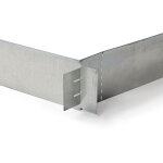 Bordures de jardin flexible en acier galvanis� - 5 x 1m