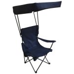 Terre jardin - chaise pliante avec pare soleil sunrise bleu