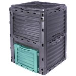 Terre jardin ? composteur plastique 300 l ? bac imputrescible avec a�ration ? montage rapide sans outils ...