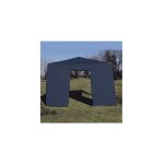 Terre jardin - mur tonnelle de jardin 3 x 3 avec porte - - bleu