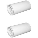 Terre de nuit - lot de 2 draps housse jersey blanc bonnet 40 cm 160x190 / 200