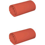 Terre de nuit - lot de 2 draps housses jersey orange terracotta bonnet 30 cm 70x190 / 200 Terre de nuit - lot de 2 draps housses jersey orange terracotta bonnet 30 cm 70x190 / 200