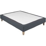 Terre de nuit - cache - sommier coton jersey anthracite 140x200 Terre de nuit - cache - sommier coton jersey anthracite 140x200