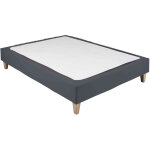 Terre de nuit - cache - sommier coton jersey anthracite 180x200