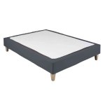 Terre de nuit - cache - sommier coton jersey anthracite 200x200 Terre de nuit - cache - sommier coton jersey anthracite 200x200