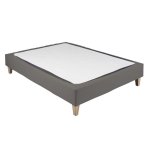 Cache - sommier coton jersey taupe 200x200