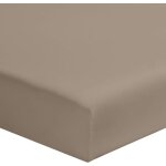 Terre de nuit - drap housse biscuit 100% coton bonnet 30 cm 120x190 cm