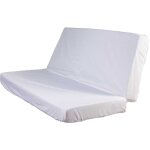 Terre de nuit - drap housse blanc pour matelas clic - clac bonnet 20 cm 130x190 Terre de nuit - drap housse blanc pour matelas clic - clac bonnet 20 cm 130x190