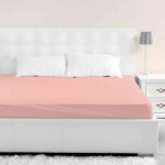 Terre de nuit - drap housse rose thé bonnet 40 cm 90x200 Terre de nuit - drap housse rose thé bonnet 40 cm 90x200