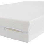 Terre de nuit - housse r�nove matelas coloris blanc 15 cm 140x190