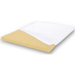 Terre de nuit - housse surmatelas jersey blanc 100% coton extensible 160x200