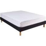Terre de nuit - prot�ge matelas anti - acariens microstop molleton 100% coton - bonnet 27 cm 120x190