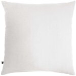 Taie d'oreiller double gaze de coton blanc 60x60 cm