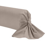Taie de traversin percale lin 160 cm - naturel
