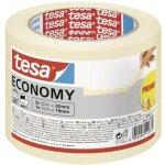 Tesa - ruban peintre economy - ruban adhsif peinture, sans solvants, retrait propre 4 jours, 2 x 50 ...