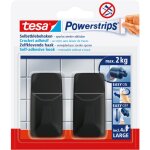 Tesa - powerstrips crochets adhésifs grand carré - 2 x crochets muraux autocollants - pour carrelage, ... Tesa - powerstrips crochets adhésifs grand carré - 2 x crochets muraux autocollants - pour carrelage, ...