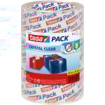 Ruban d'emballage tesa crystal clear', transparent, 3 rouleaux, 66 m x 50 mm