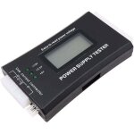 Testeur d'alimentation pc avec �cran lcd, 20 / 24 broches, psu pour connecteurs sata ide hdd atx itx ...