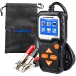 Testeur de batterie lcd konnwei kw650, compteur num�rique 6 v 12 v, menu polonais