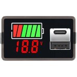 Testeur batterie de voiture compteur de surveillance numrique avec changeur rapide port usb de type ...