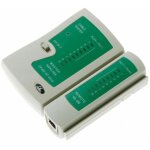Testeur de cable reseau lan rj45 rj11 pc network tools main, vert, 1, 05 m