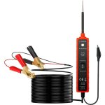 Testeur de circuit automobile em285, testeur de systeme electrique automobile, 6 - 24v dc, rouge