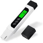 Testeur de qualit de l'eau, compteur ec prcis tds et stylo de test de temprature avec cran lcd rtroclair ...