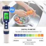 Testeur qualit� eau num�rique 5 - en - 1 ph / tds / ec / temperature - pour piscines, eau potable, aquariums ...
