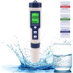 Testeur de qualité de l'eau, testeur ph mètre 5 en 1 et tds / ec / salinité / mètre température, ph - ... Testeur de qualité de l'eau, testeur ph mètre 5 en 1 et tds / ec / salinité / mètre température, ph - ...