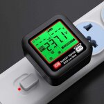 Testeur de fil de terre pour testeur de prise, �cran lcd test de d�clenchement rcd v�rification de phase ...