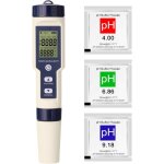 Testeur ph sel piscine electronique 5 en 1 testeur de ph ec tds salinit� thermom�tre ph m�tre electronique ...